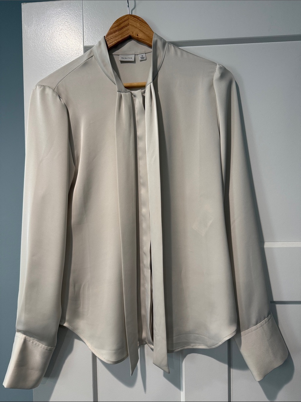 Ariztia Babaton Casteel Tie-Neck Blouse
